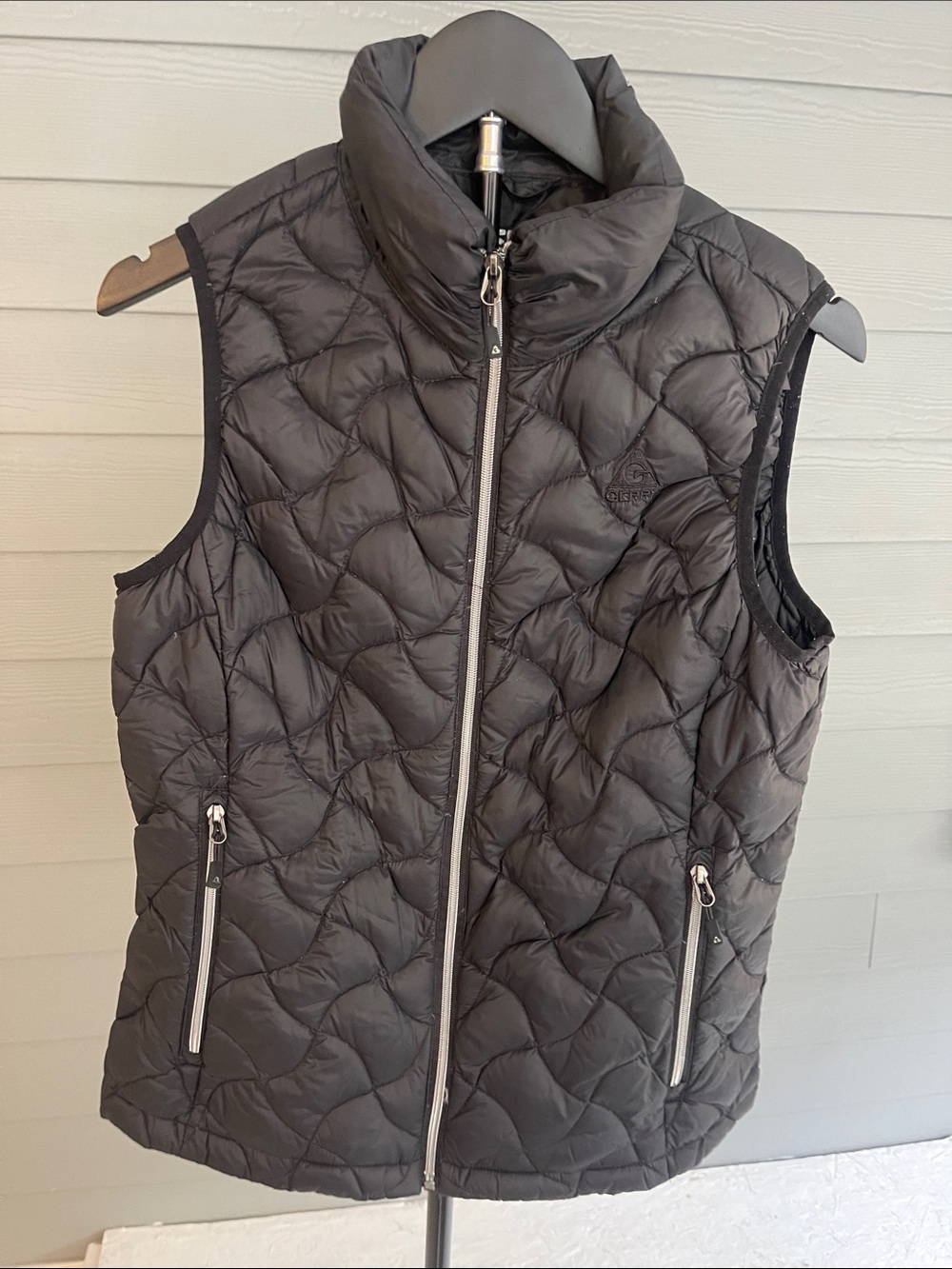 Gerry Quilted Black Packable Vest Size Small